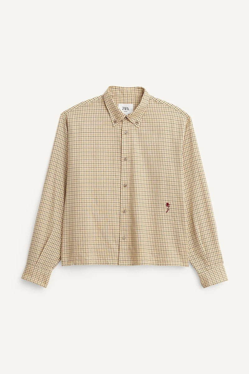 LIMITED EDITION PLAID CROPPED FIT SHIRT