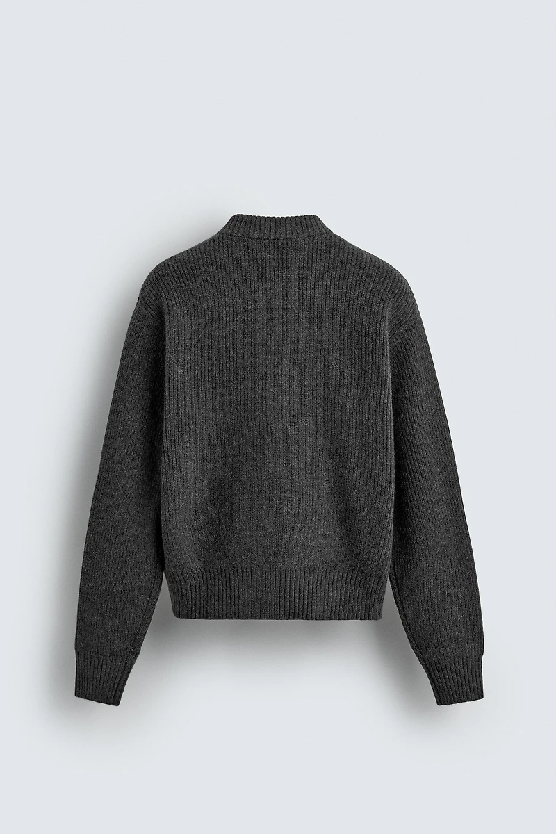 BLOUSON BOMBER EN MAILLE