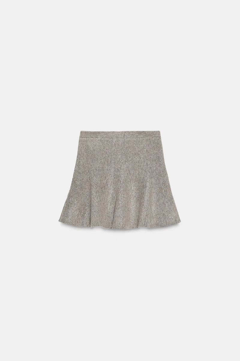 KNIT MINI SKIRT