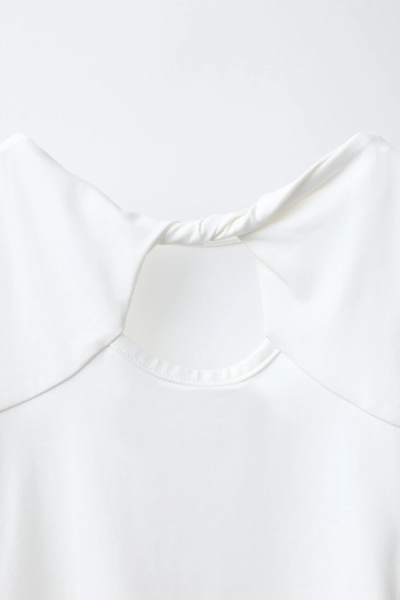 POLYAMIDE KNOTTED CUT OUT BODYSUIT
