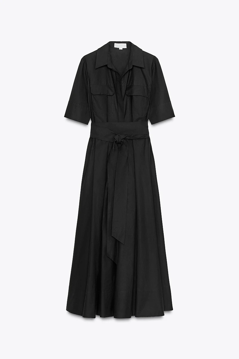 ZW COLLECTION POPLIN MIDI DRESS