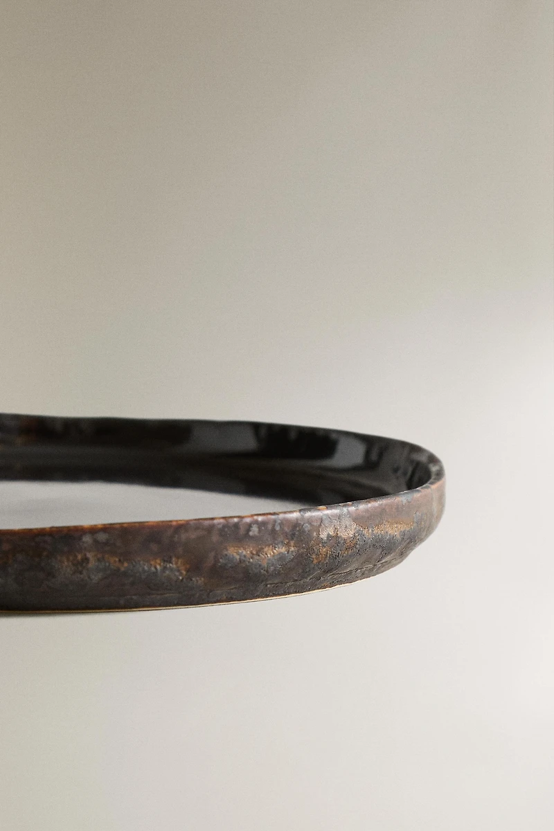 BLACK CERAMIC BATHROOM SOAP DISH