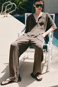 ZW COLLECTION FLOWY BLOUSE WITH TIES
