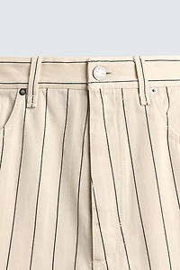 PINSTRIPE BAGGY FIT SHORTS