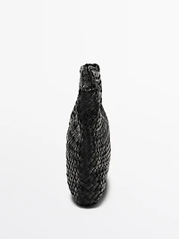 Woven nappa leather mini bag