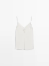 Camisole top with buttons