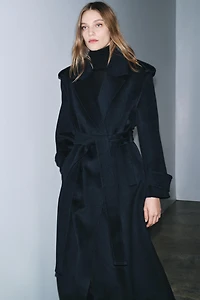 MANTEAU LONG MÉLANGE LAINE ZW COLLECTION LIMITED EDITION