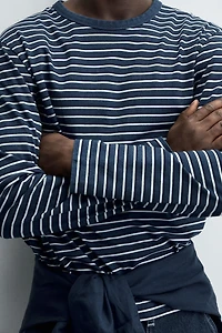 STRIPED JACQUARD T-SHIRT