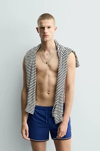 CONTRAST SHORT SWIMSUIT