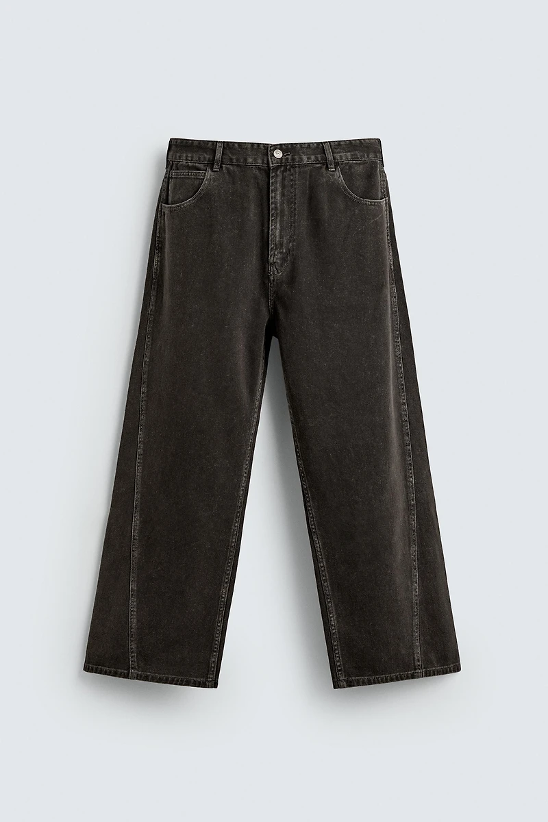 RELAXED FIT PANTS WITH ROTATED SEAM