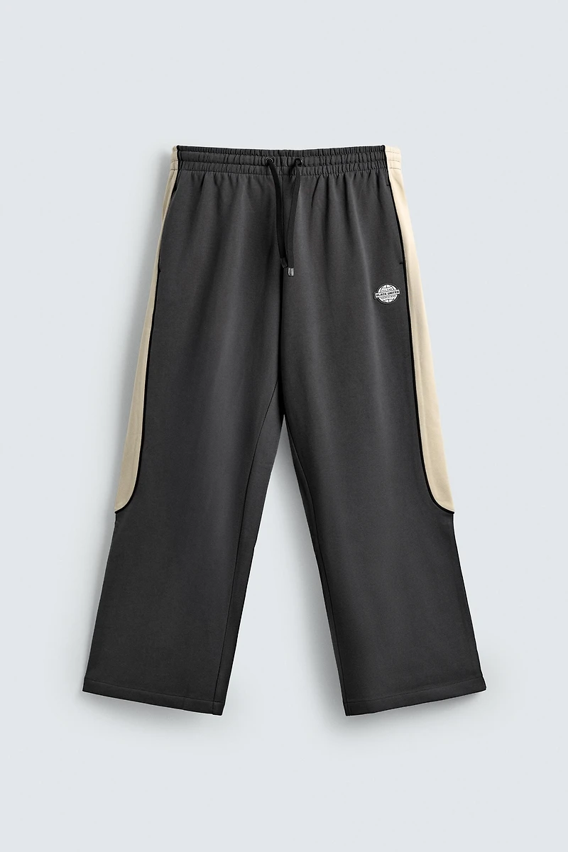 PANTALON COUPE DÉCONTRACTÉE COLOR BLOCK