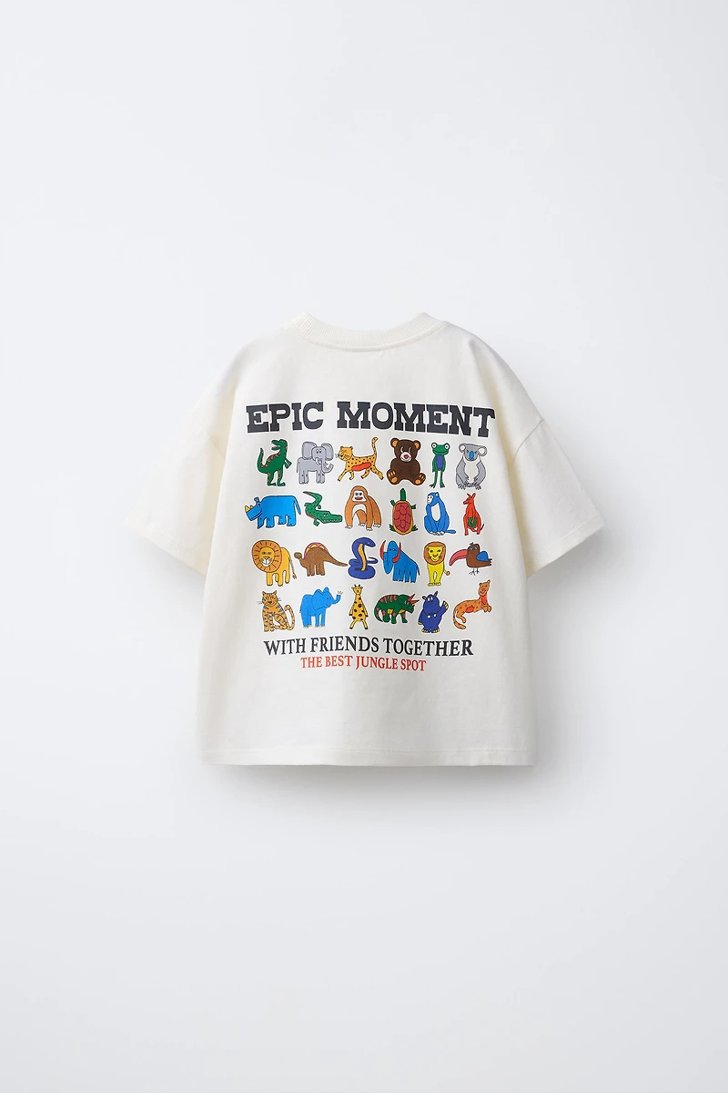 ZOO ANIMAL PRINT T-SHIRT