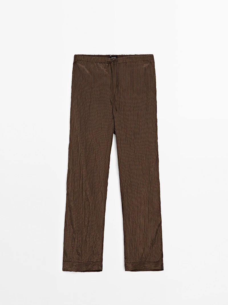 Pinstripe trousers