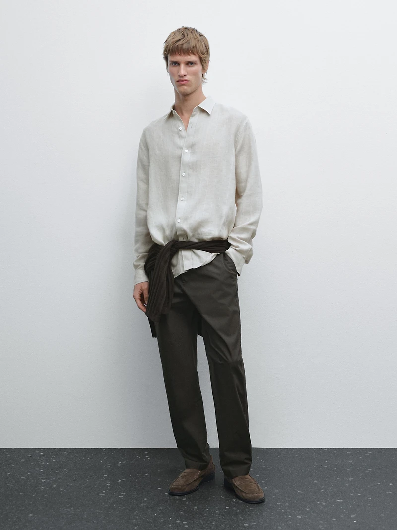 Semi-jogger fit trousers