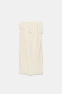 ZW COLLECTION EMBROIDERED SASH MIDI SKIRT