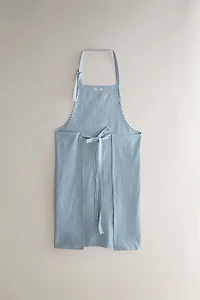 STRIPED COTTON APRON