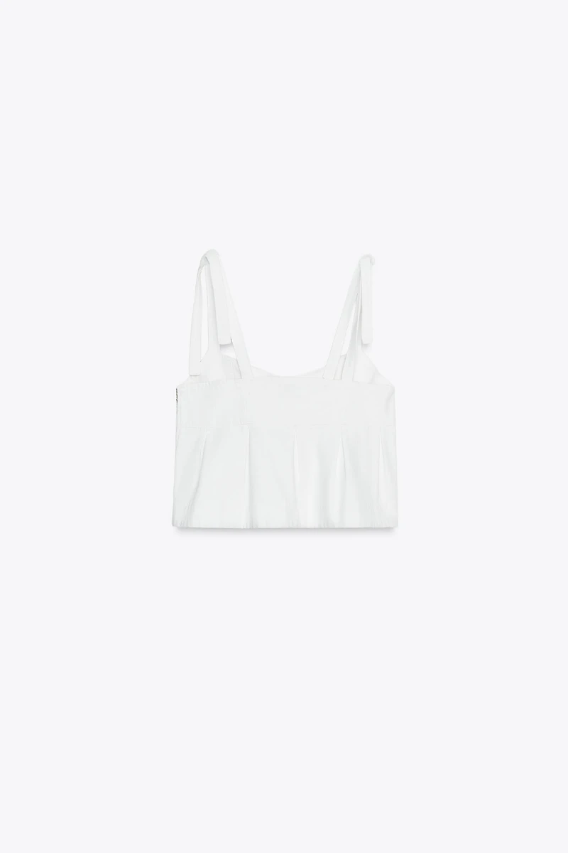 Z1975 DENIM STRAPPY TOP
