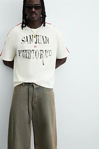 FLAG EMBROIDERED T-SHIRT