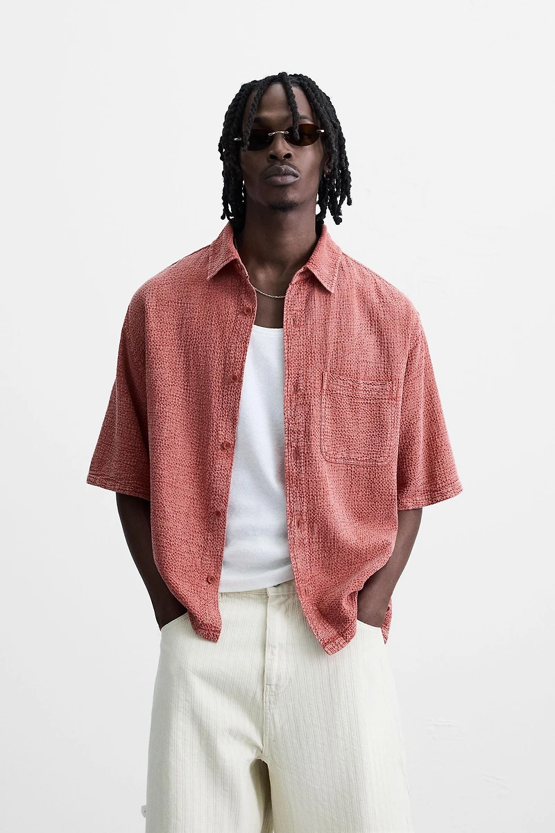 WASHED TEXTURE SHIRT