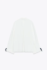 CONTRAST TRIM SHIRT