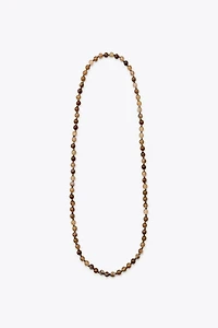 COLLIER BOULES PIERRES