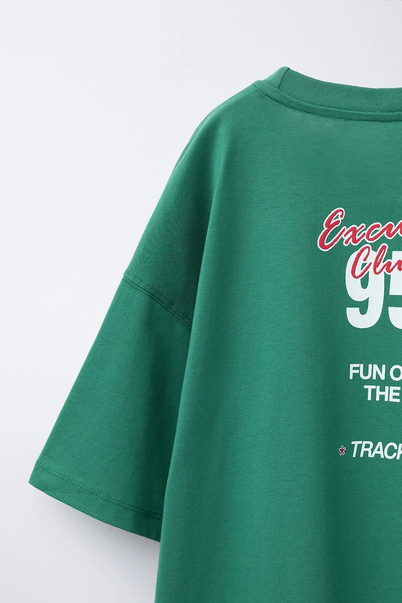 T-SHIRT AVEC IMPRIMÉ INSCRIPTION
