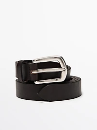 Nappa leather belt