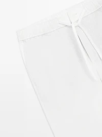 Pantalon de jogging en lin