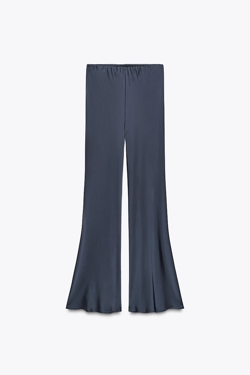 ZW COLLECTION SATIN FLARE PANTS