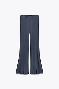ZW COLLECTION SATIN FLARE PANTS