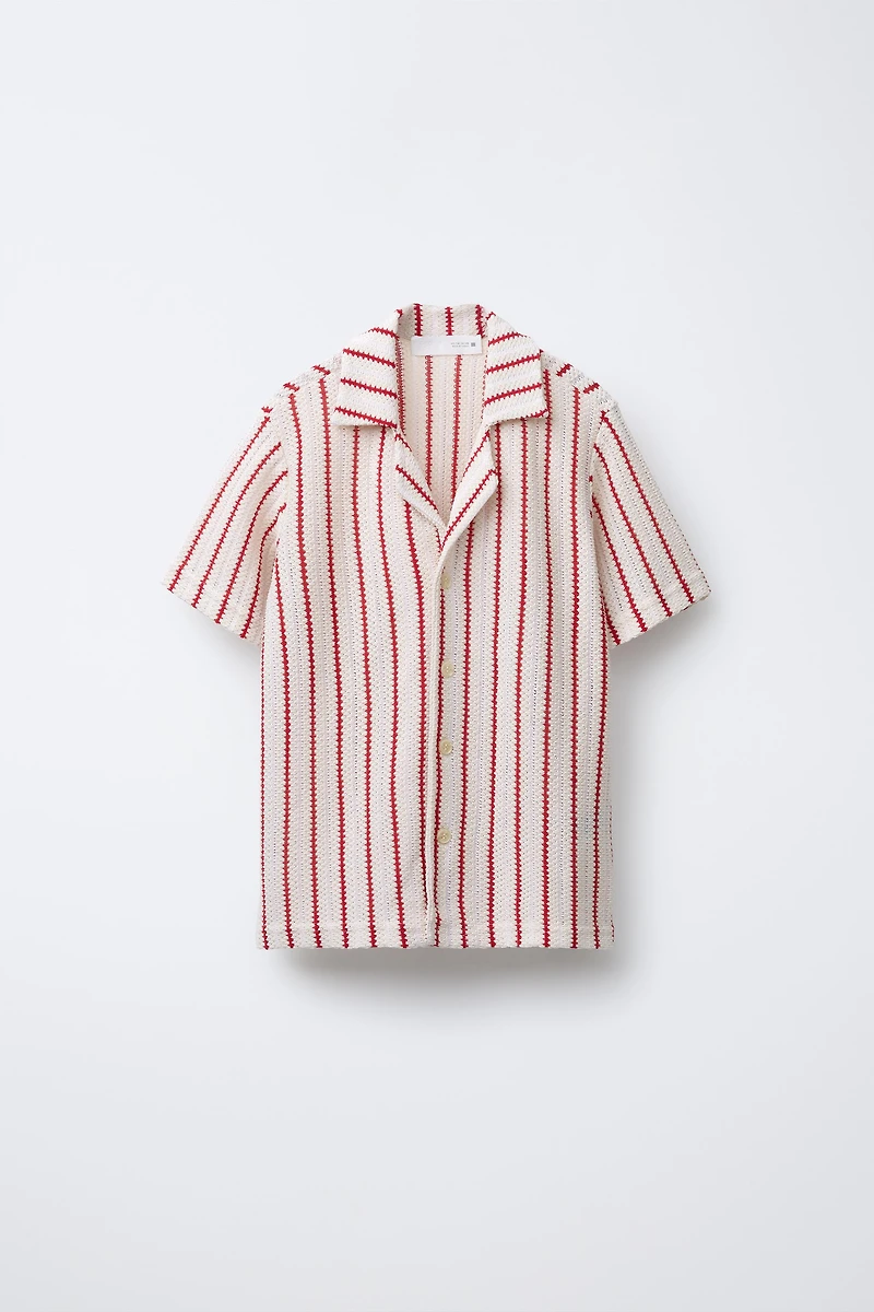 STRIPED KNIT SHIRT