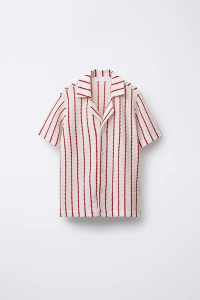 STRIPED KNIT SHIRT