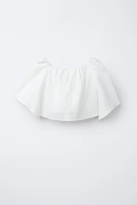 LINEN JEWEL HEART TOP