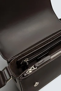 PLAIN FLAP CROSSBODY BAG