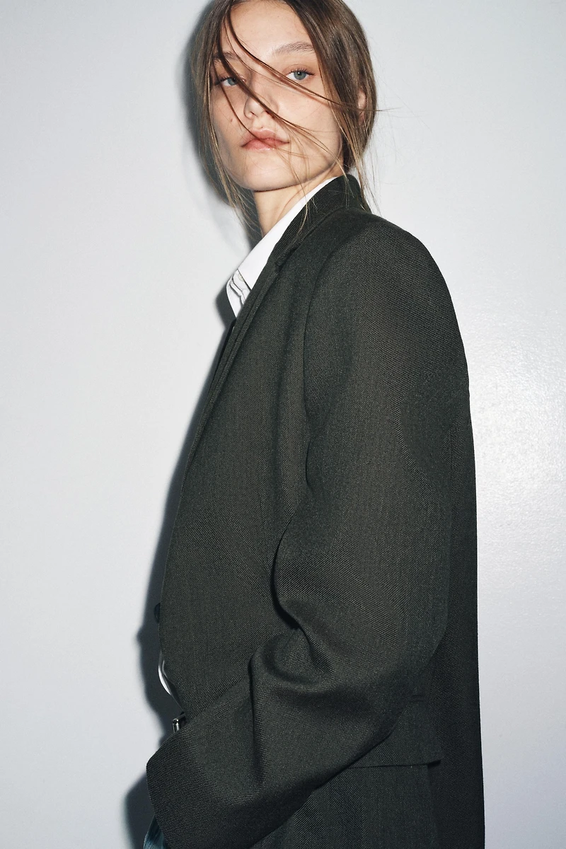 VESTE OVERSIZE AVEC LAINE ZW COLLECTION