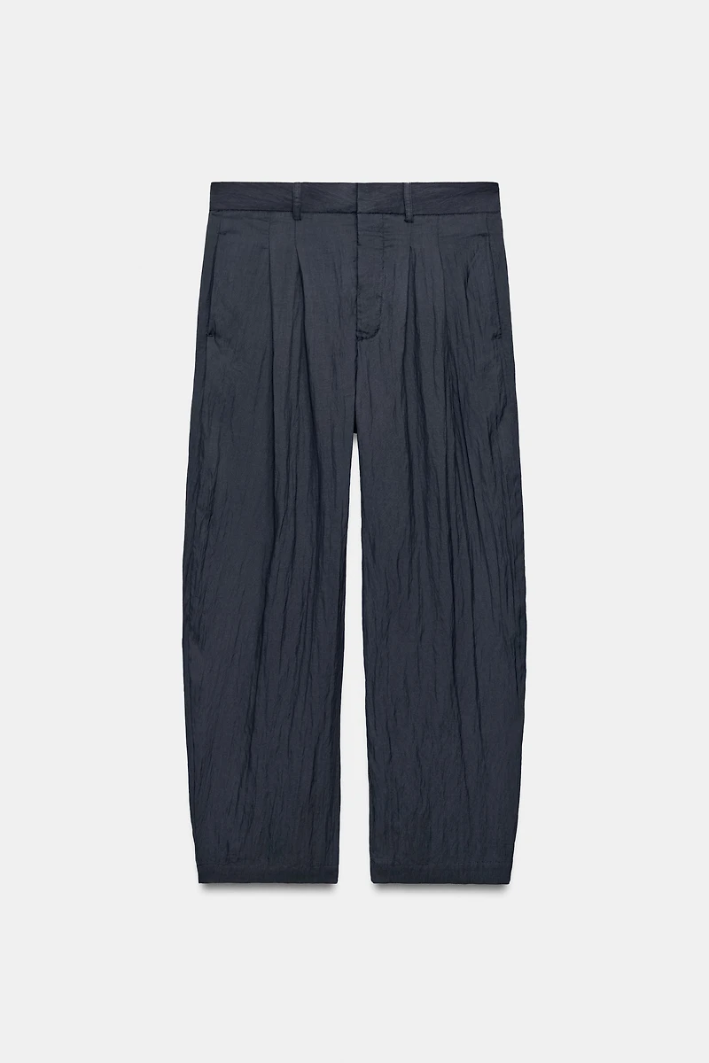ZW COLLECTION WIDE-LEG PLEATED TROUSERS