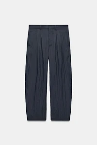ZW COLLECTION WIDE-LEG PLEATED TROUSERS
