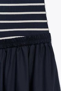 ROBE MIDI COMBINÉE POPELINE