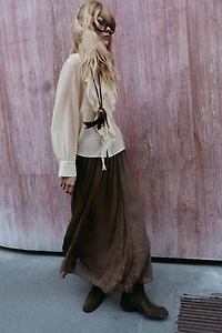 LACE GODET SKIRT