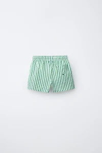 6-14 ANS/ SHORT DE BAIN SEERSUCKER À RAYURES