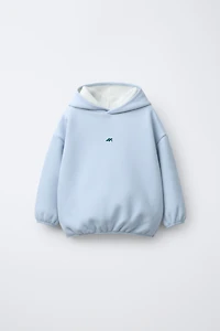 HOODIE FLEECE LINED WITH LOGO