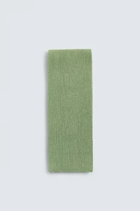 COTTON BLEND KNIT SCARF