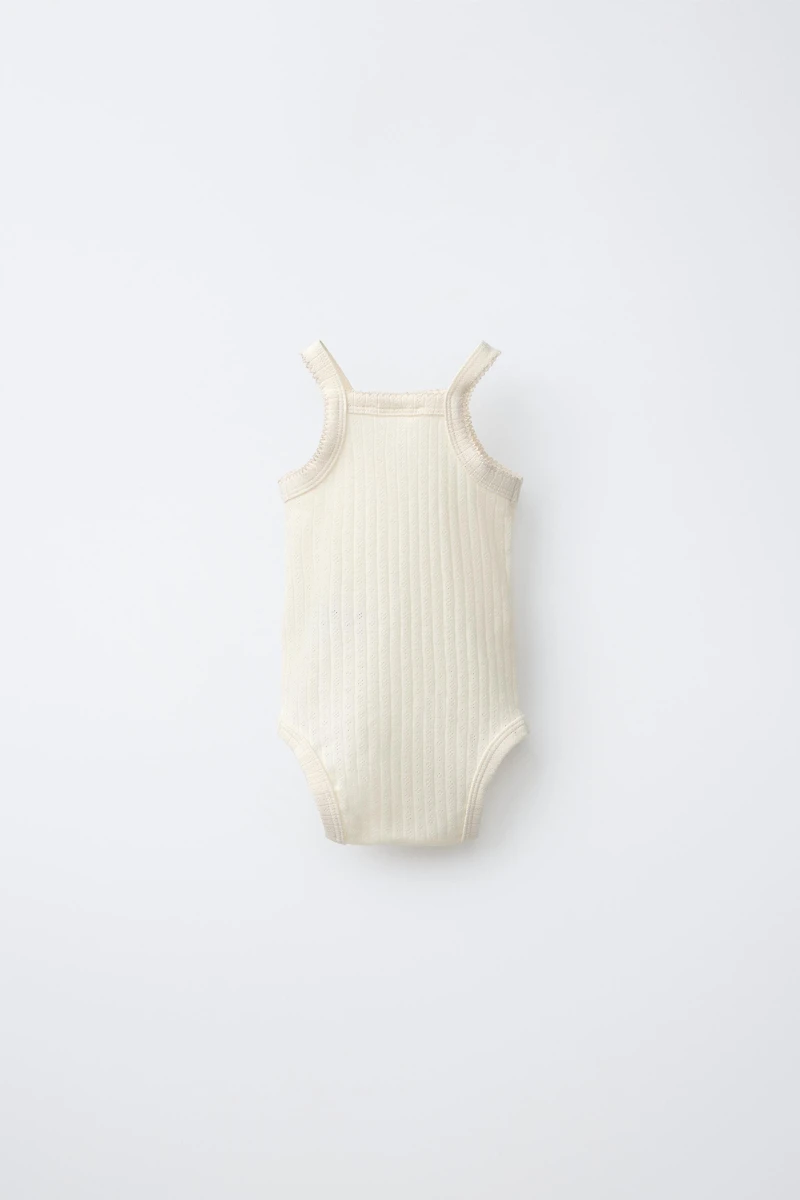 THREE-PACK OF POINTELLE STRAP BODYSUITS