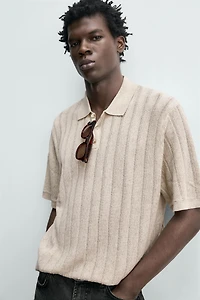 POLO EN MAILLE CANNELÉE