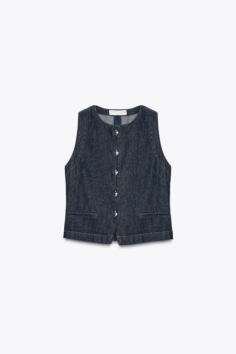 Z1975 FITTED DENIM VEST