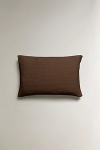 WAFFLE-KNIT PILLOWCASE