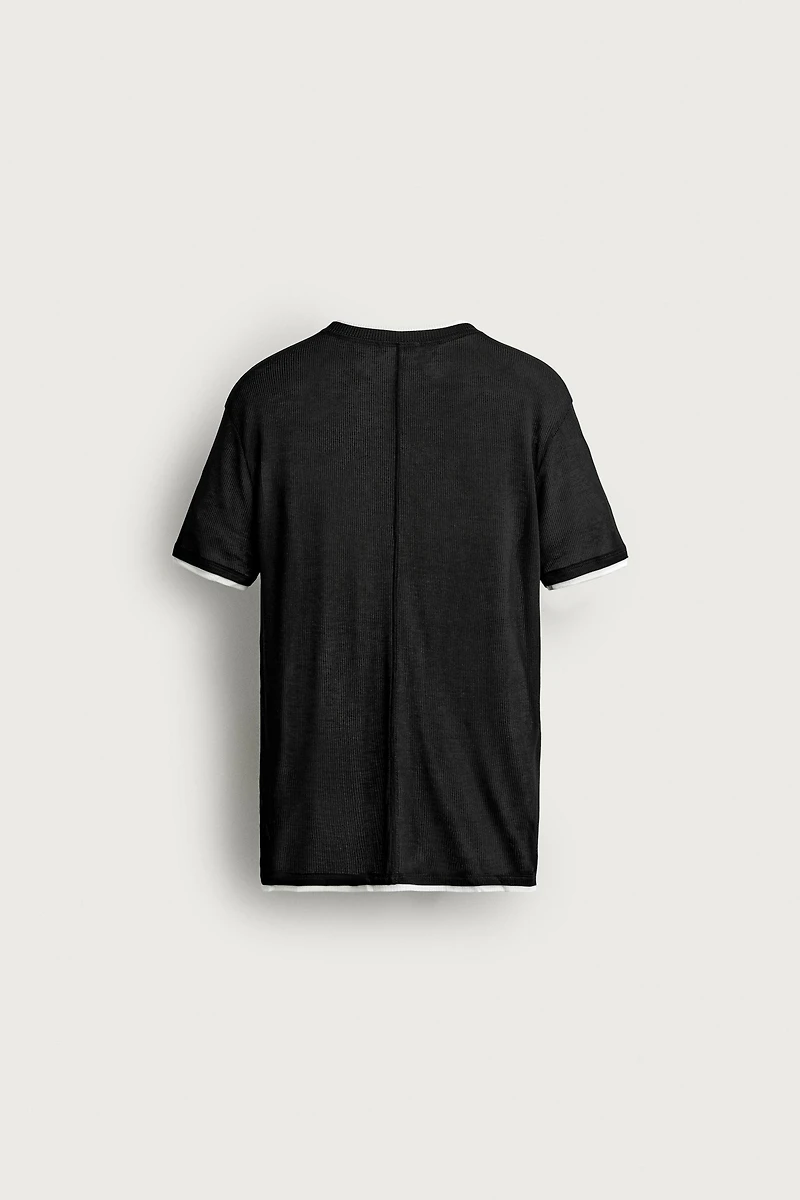 CONTRAST RELAXED FIT T-SHIRT