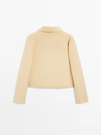 Short wool blend coat