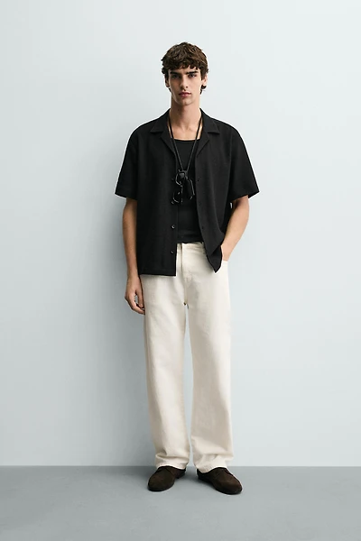 TEXTURED WEAVE SHIRT