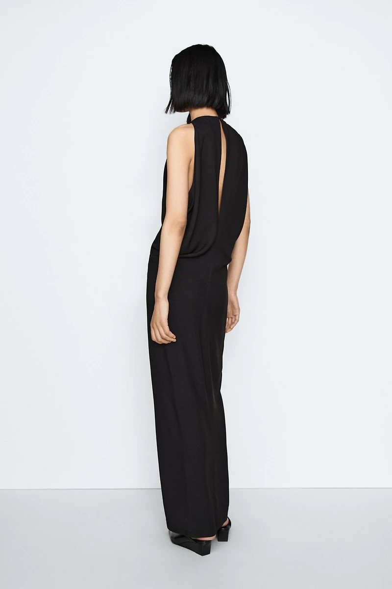 Pleated midi dress